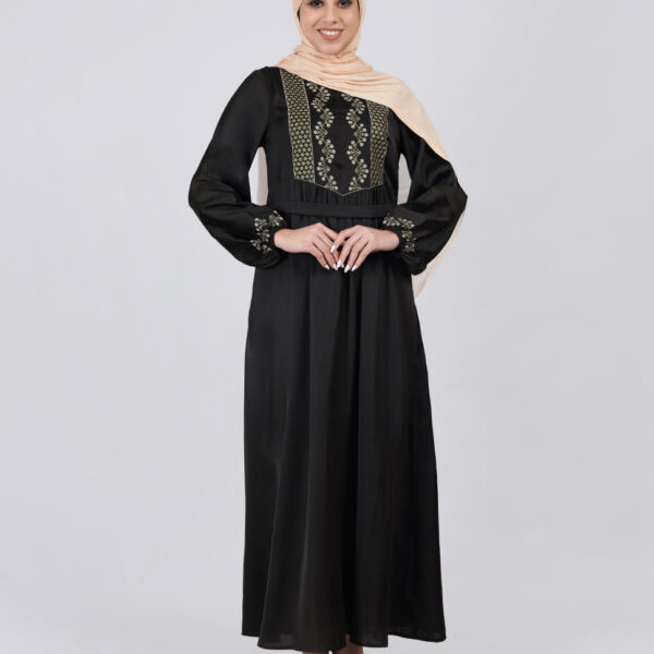 Green Mirage Embroidered Luxury Abaya
