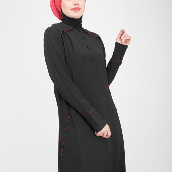 Black Flared Jilbab, urban abaya, jilbab, modest wear, Islamic dress, long dress