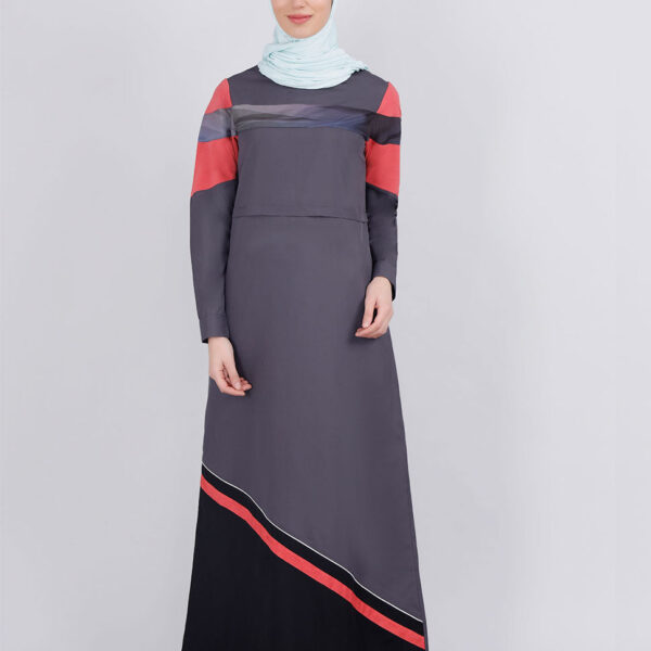 Tornado Grey Coral Touch Jilbab