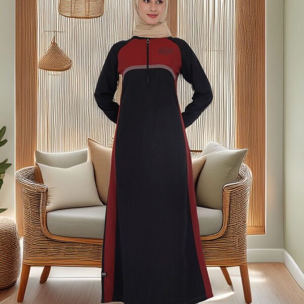 Modest Edge Contrast Jilbab