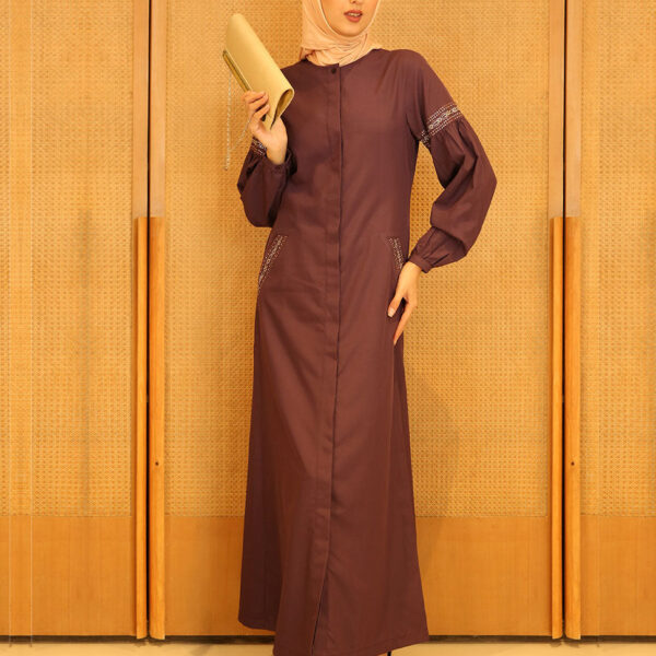 Perky Purple Rich Look Feminine Jilbab
