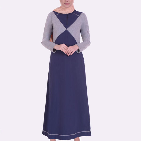 Melange Colour Blocking Jilbab