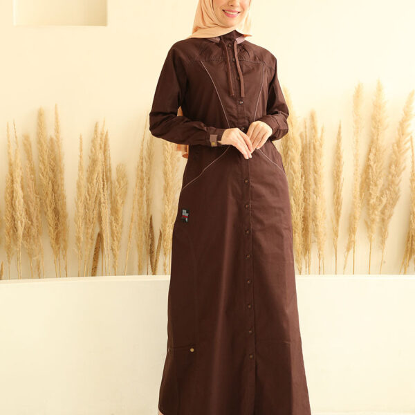 Ripe Plum Full Front Open Jilbab, urban abaya, jilbab, modest wear, Islamic dress, long dress