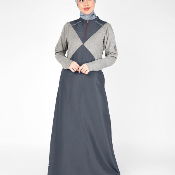 Grey Diamond Melange Jilbab