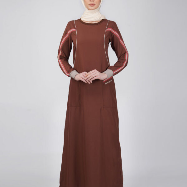 Rich Cappucino Round Collared Jilbab