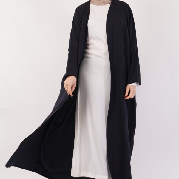 Jet Black Full-Length A-Cut Abaya