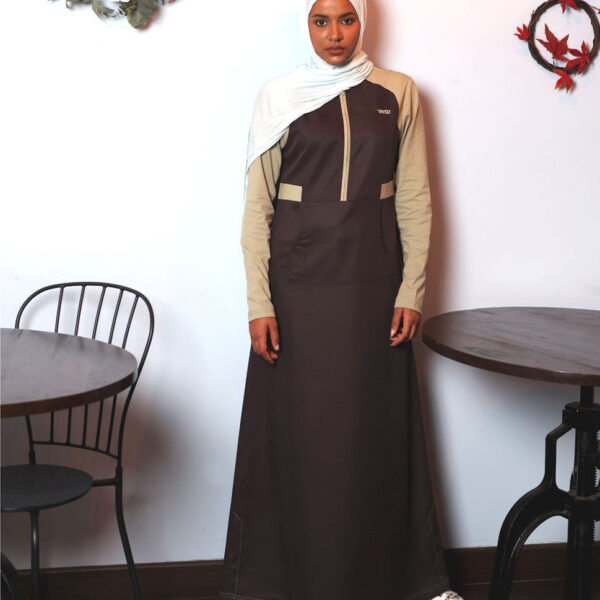 Coffee Love Kangaroo Pockets Jilbab