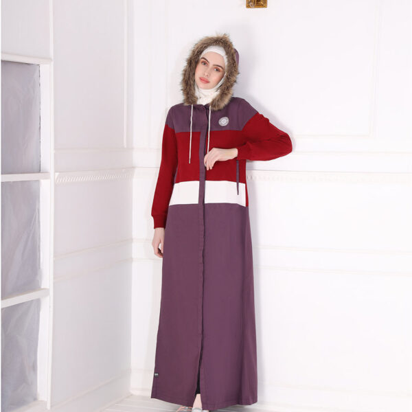 Purple Winter Hoody Jilbab