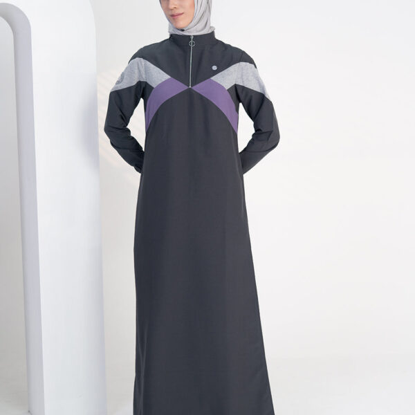 Urban Slate Raised Collar Jilbab