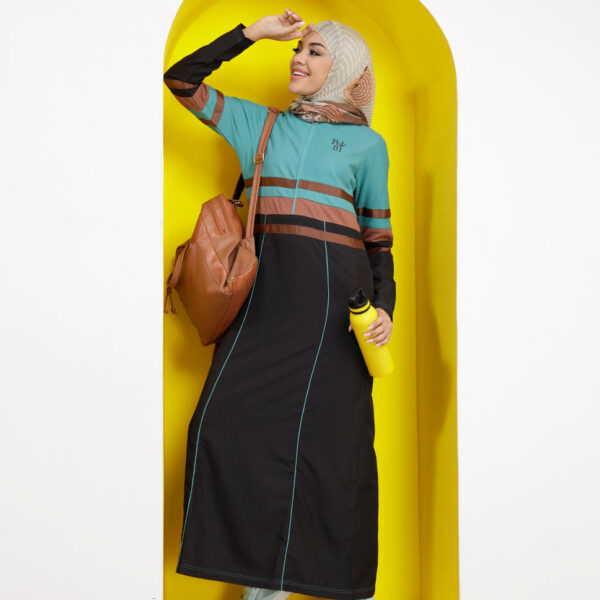 Aqua Touch Midnight Black Abaya