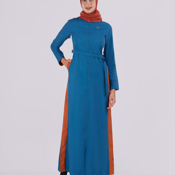 Teal Green Belted Jilbab