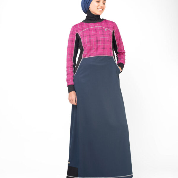 ROSE CHECKED PRINT JILBAB