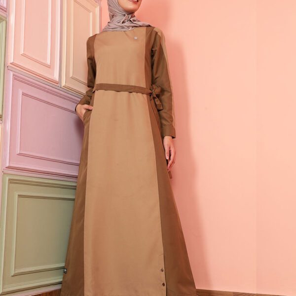 Mod Elegance Camel Brown Jilbab