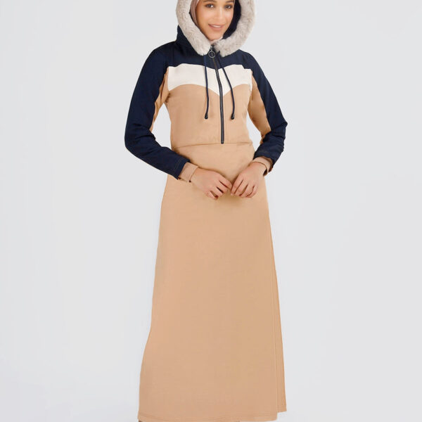 Tawny Birch Hooded Winter Jilbab