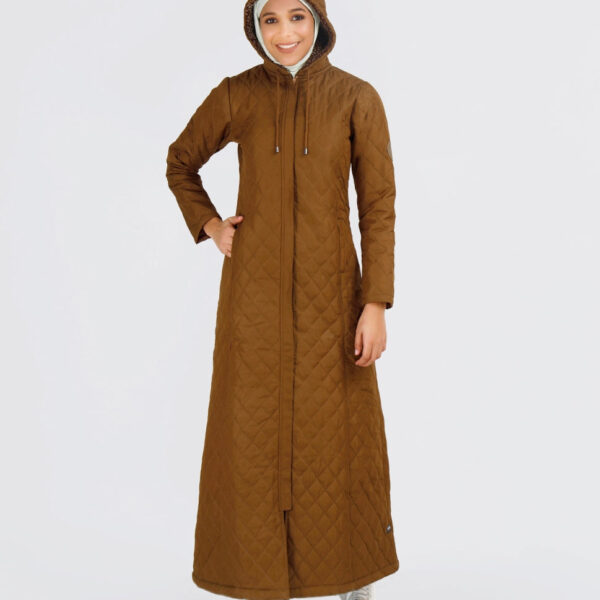 Mustard Brown Premium Winter Jilbab, urban abaya, jilbab, modest wear, Islamic dress, long dress