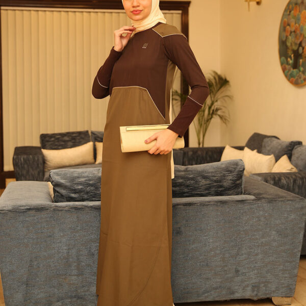 Ripe Olive Round Collar jilbab